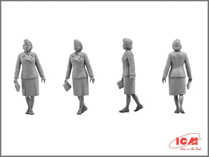 ICM Models WWII German Staff Personnel Building Kit
