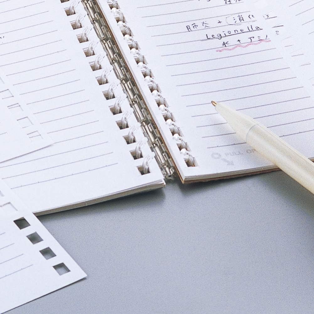 LIHIT LAB. Refillable Notebook (Journal), Lined Paper, 8.2 x 5.8 inches (N1650)
