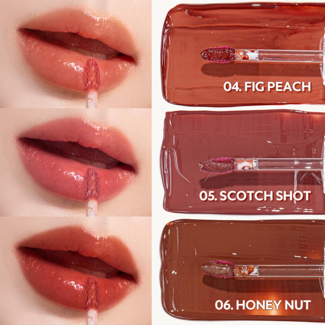 TIRTIR Waterism Tinted Lip Gloss #01 Mauve Rose, 0.14 Fl Oz ??? Kiss Ready Lipgloss, 12H Long Lasting Non Sticky Natural Tinted Glow Korean Multiuse Cheek and Lip Tint for Women gift