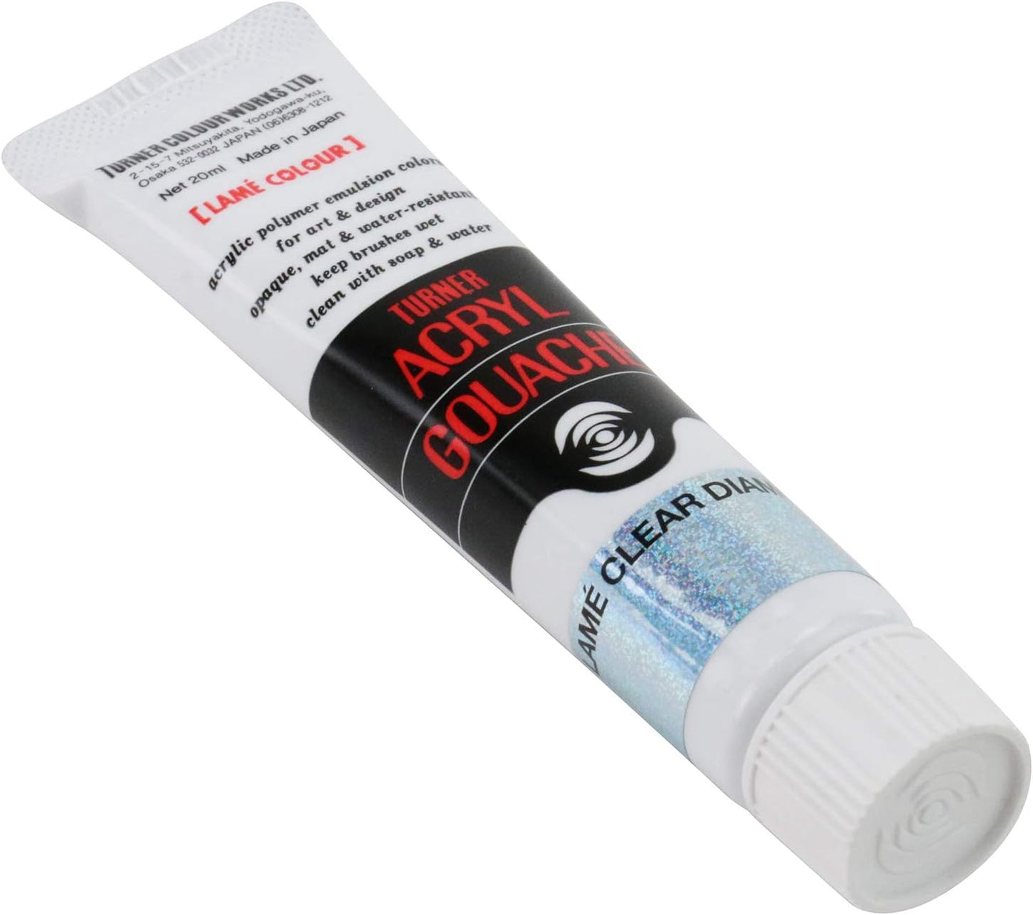 Turner Colour Works Acryl Gouache Artist Acrylic Paint - Single 20 ml Tube - Lam?? Clear Diamond