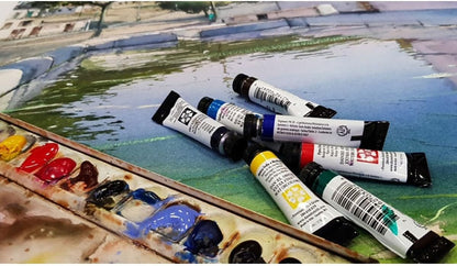 Daniel Smith 10X5ML Pablo Rubens Master Artist Set, 5 ml (Confezione da 10), Blues 50 Millilitre