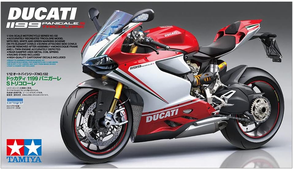 Tamiya America, Inc 1 12 Ducati 1199 Panigale S Tricolore, TAM14132