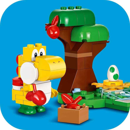 LEGO Super Mario Yoshi's Wild Forest Expansion Set, Toy with 2 Yoshi Figures Made of Stones for Boys and Girls, Small Gift for Children and Gamers from 6 Years 71428