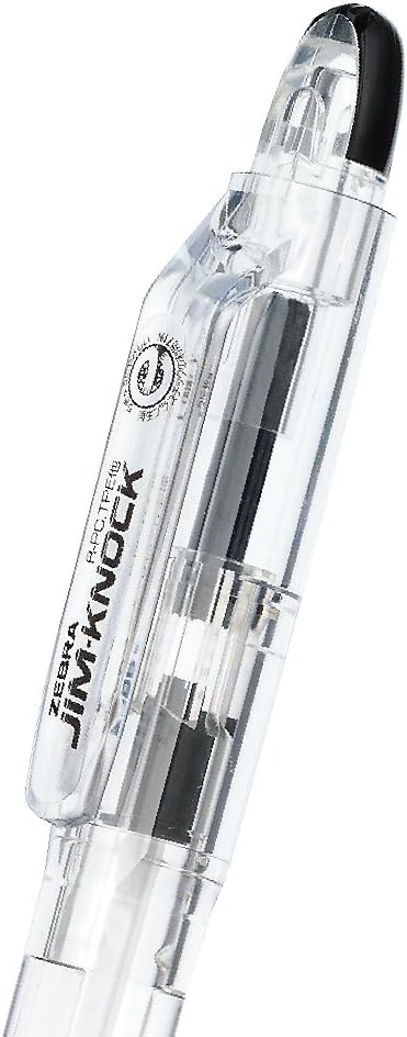 ZEBRA P-KRB-100-R5 Permanent Ballpoint Pen, Gym Knock, 0.7, Red, 5 Pens
