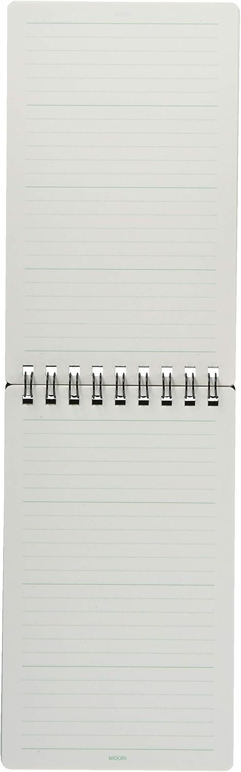 Midori 19003011 Diamond Memo, Large, 0.2 inch (5 mm) Ruled, Black, Set of 10