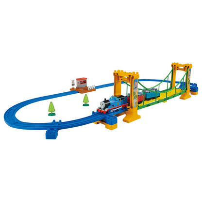 Takara Tomy Plarail Thomas Wobbling Bridge Set Motorized Train Track Set Battery Operated