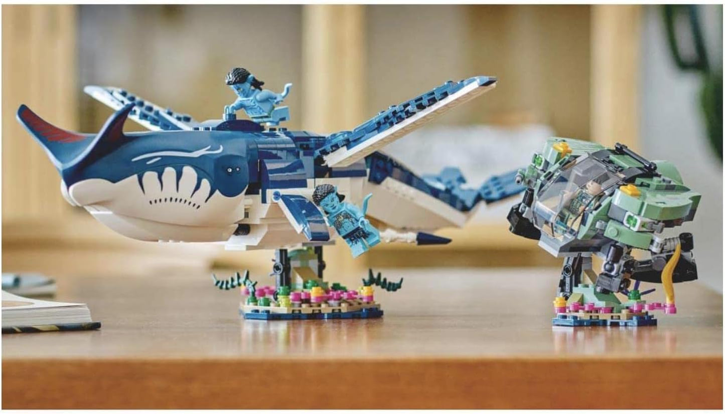 Lego Avatar: The Way of Water Payakan The Tulkun & Crabsuit 75579, Building Toy Set, Movie Underwater Ocean with Whale-Like Sea Animal Creature Figure