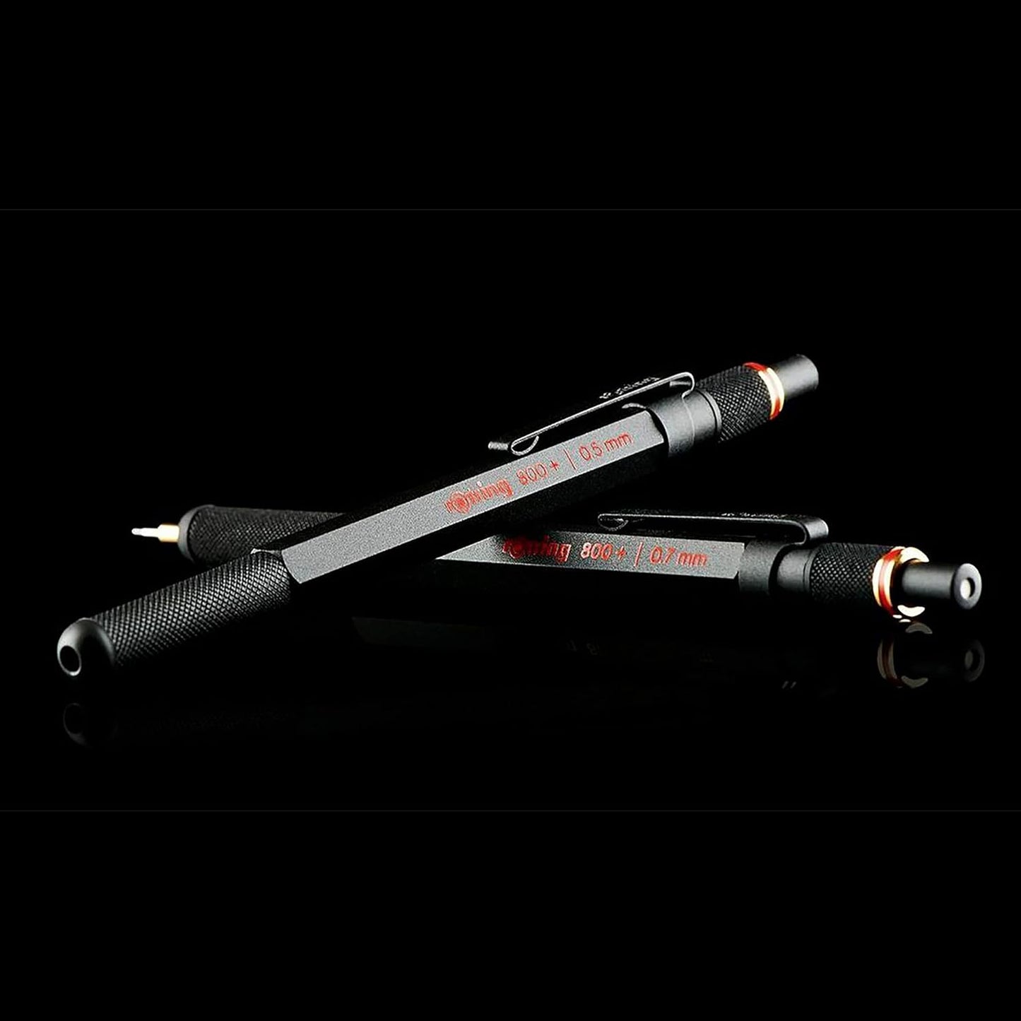 rOtring 800+ Mechanical Pencil and Touchscreen Stylus, 0.5 mm, Black