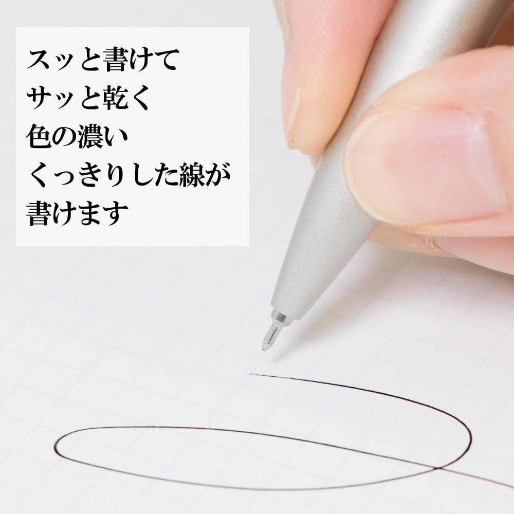 Pentel BLN2005WZ EnerGel Ink Ballpoint Pen, 0.02 inches (0.5 mm), Warm Silver Shaft