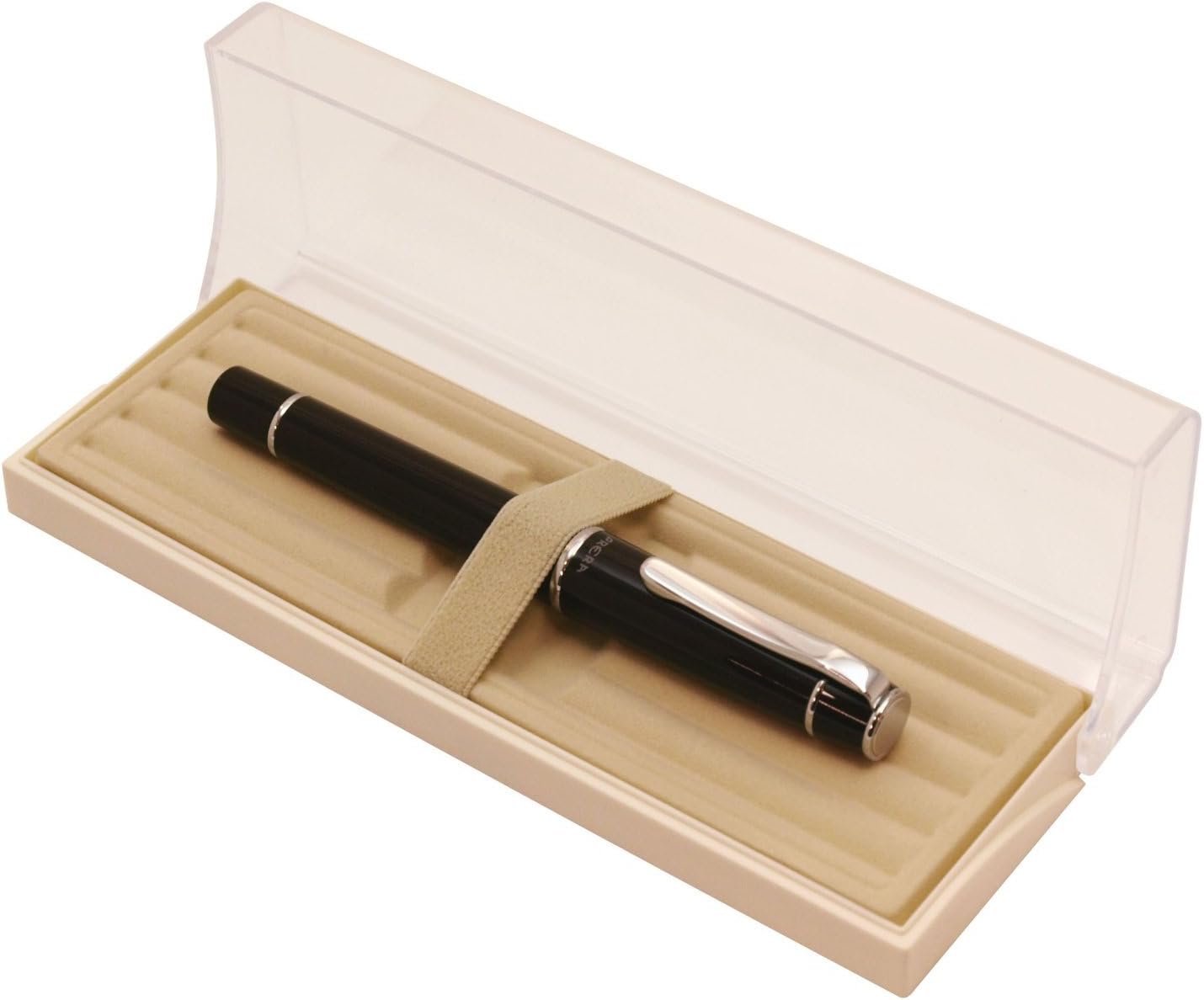 PILOT Prera Medium-Nib Fountain Pen, Brown Body (FPR-3SR-BN-M) close up nib
