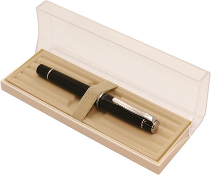 PILOT Prera Medium-Nib Fountain Pen, Brown Body (FPR-3SR-BN-M) close up nib