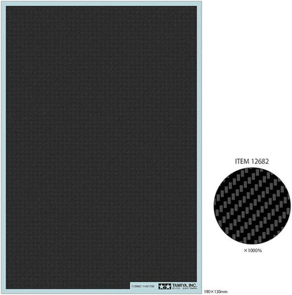 TAMIYA 12682 1:6/1:12/1:24 Carbon Decor Twill/Ex.Fine Model Building, Crafts, Hobby, Gluing, Accessories, Part