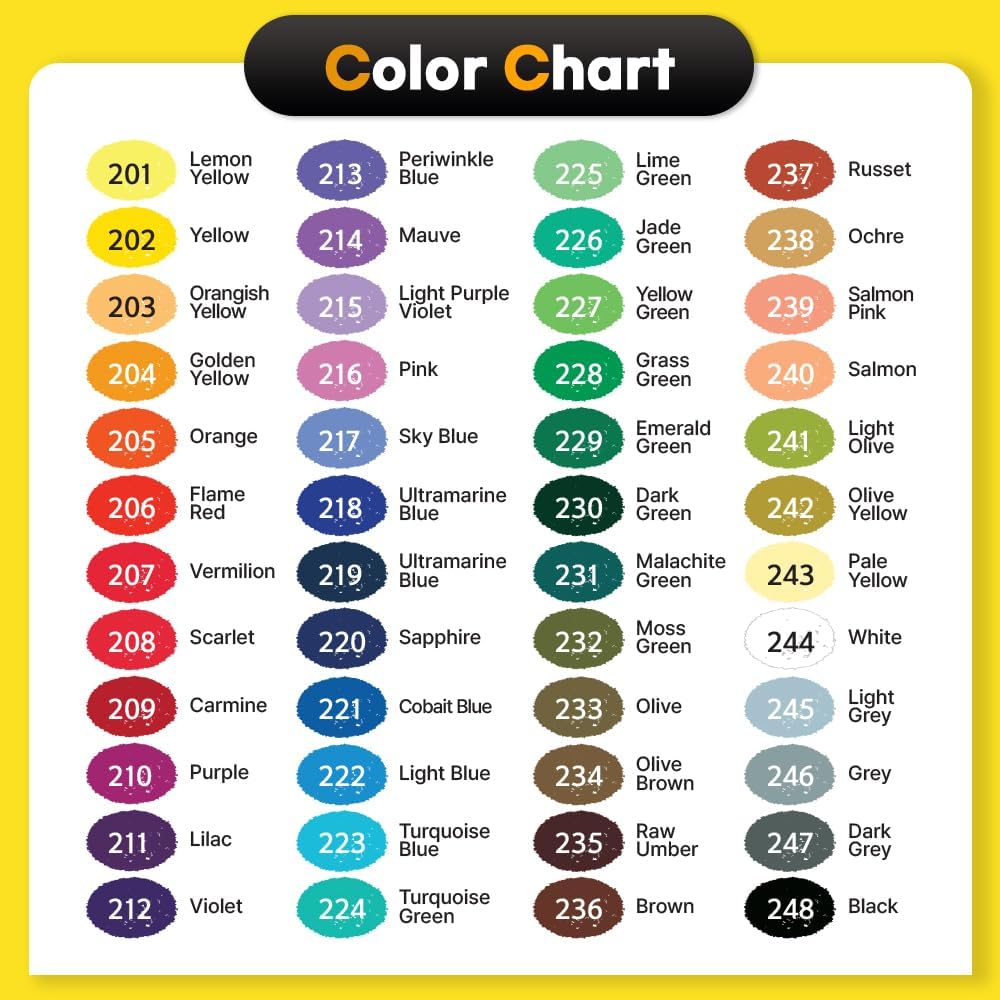 HA SHI Professional Artist Oil Pastels Set 48 Colors, Non-Toxic, Drawing, Blending, Oil Crayon Pastels, Art Supplies for Artists And Teachers by HASHI
