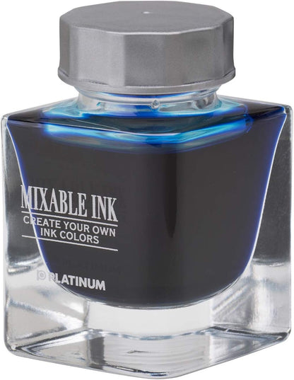 PLATINUM INKM-1000 Mixed Ink Mini Fountain Pen #57 Aqua Blue
