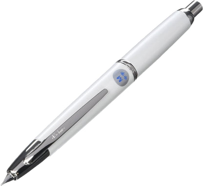 PILOT Fountain Pen Capless Decimo, Pearl White Body, M-Nib