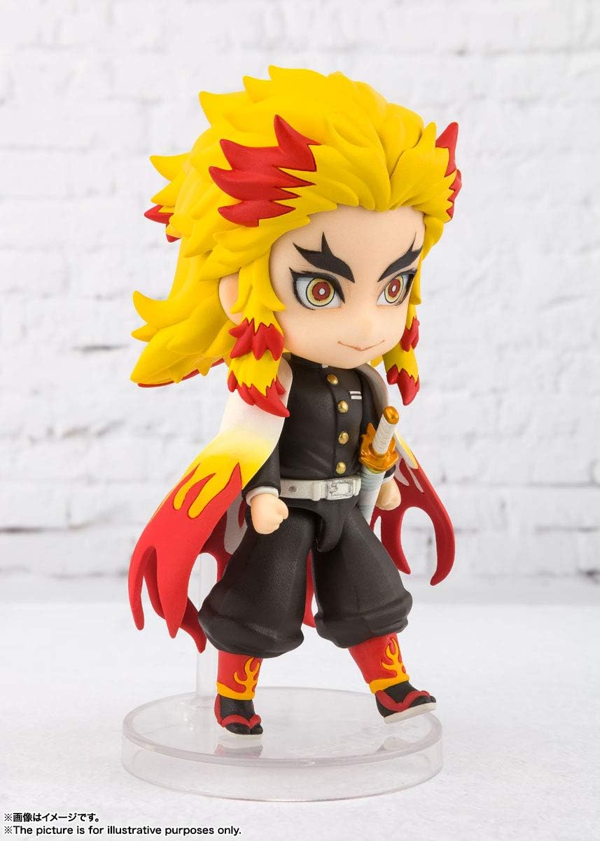 TAMASHII NATIONS - Demon Slayer: Kimetsu no Yaiba - Rengoku Kyojuro, Bandai Spirits Figuarts mini Action Figure
