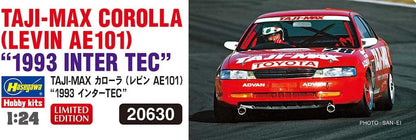 Hasegawa 20630 1/24 Taji-Max Corolla, Levin AE101, 1993 Inter Tec Model Kit, Multi-Colour
