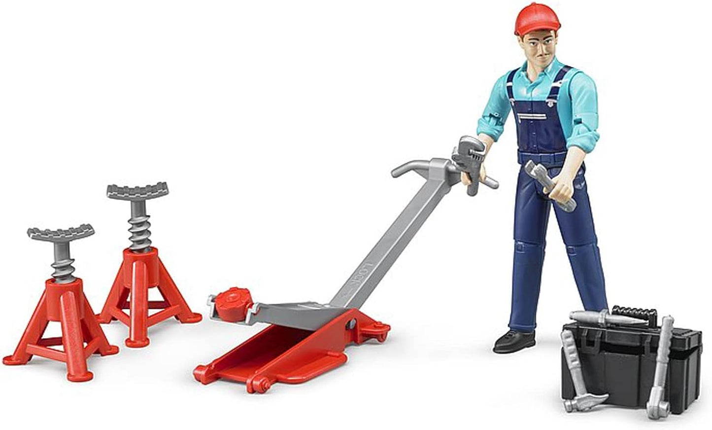 Bruder bworld Man with Repair Shop Accessories