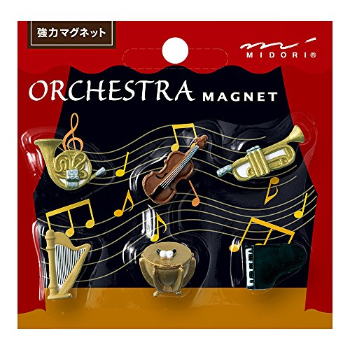 Midori 49874006 Magnetic Mini Orchestra A, Pack of 6