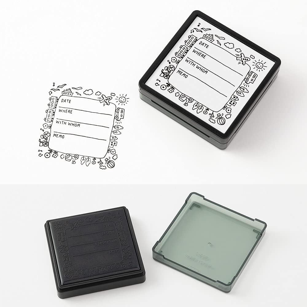 DESIGNPHIL 35423006 Midori Stamp Penetrating Stamp Outings Record Pattern