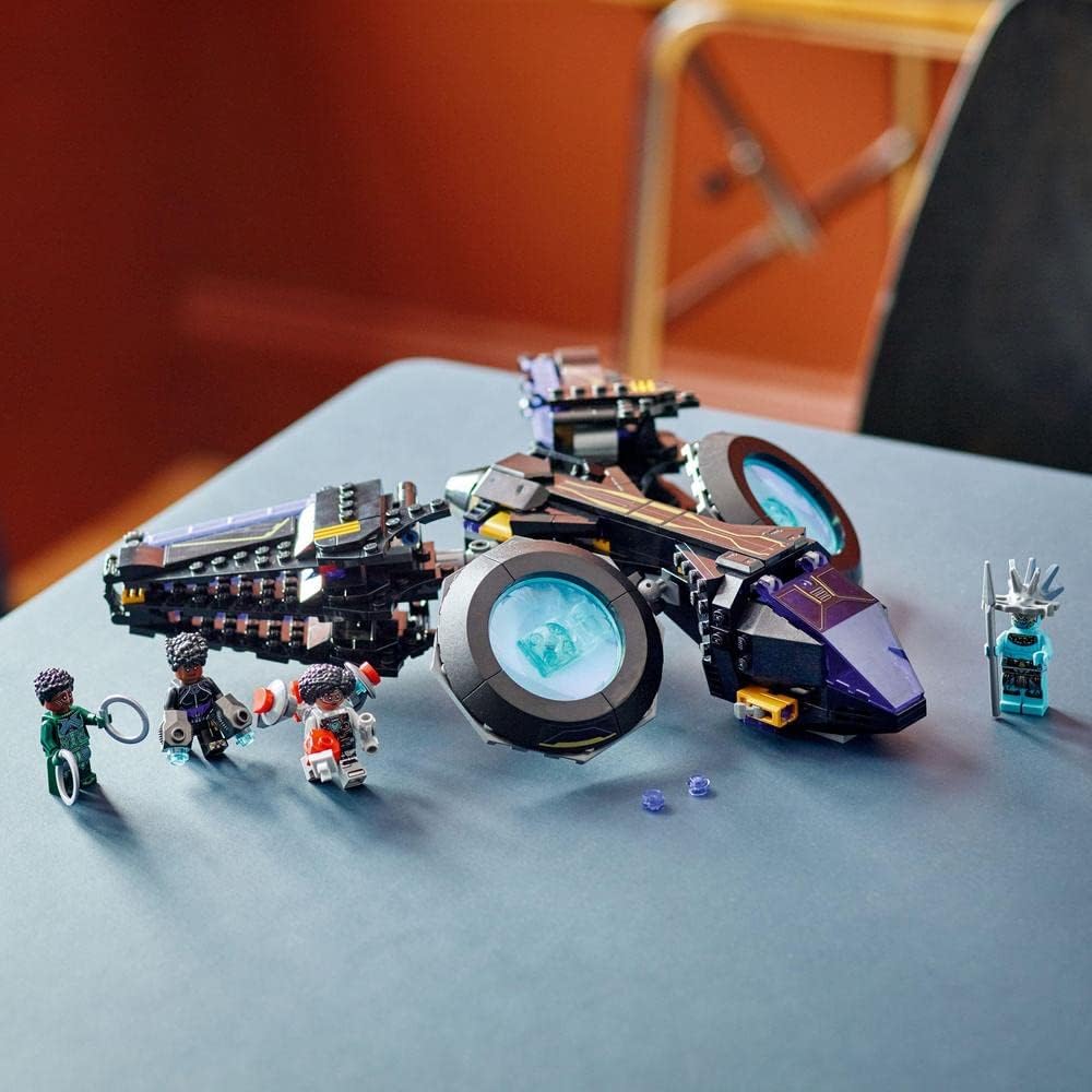 LEGO 76211 Marvel Shuris Sunbird, Black Panther Building Toy, Airship for Children, Wakanda Forever Set, Avengers Superhero Gift