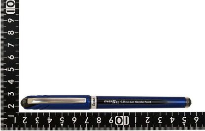 Pentel Energel Euro Ballpoint Pen, 0.35mm Needle Tip, Blue Ink (BLN23-C)
