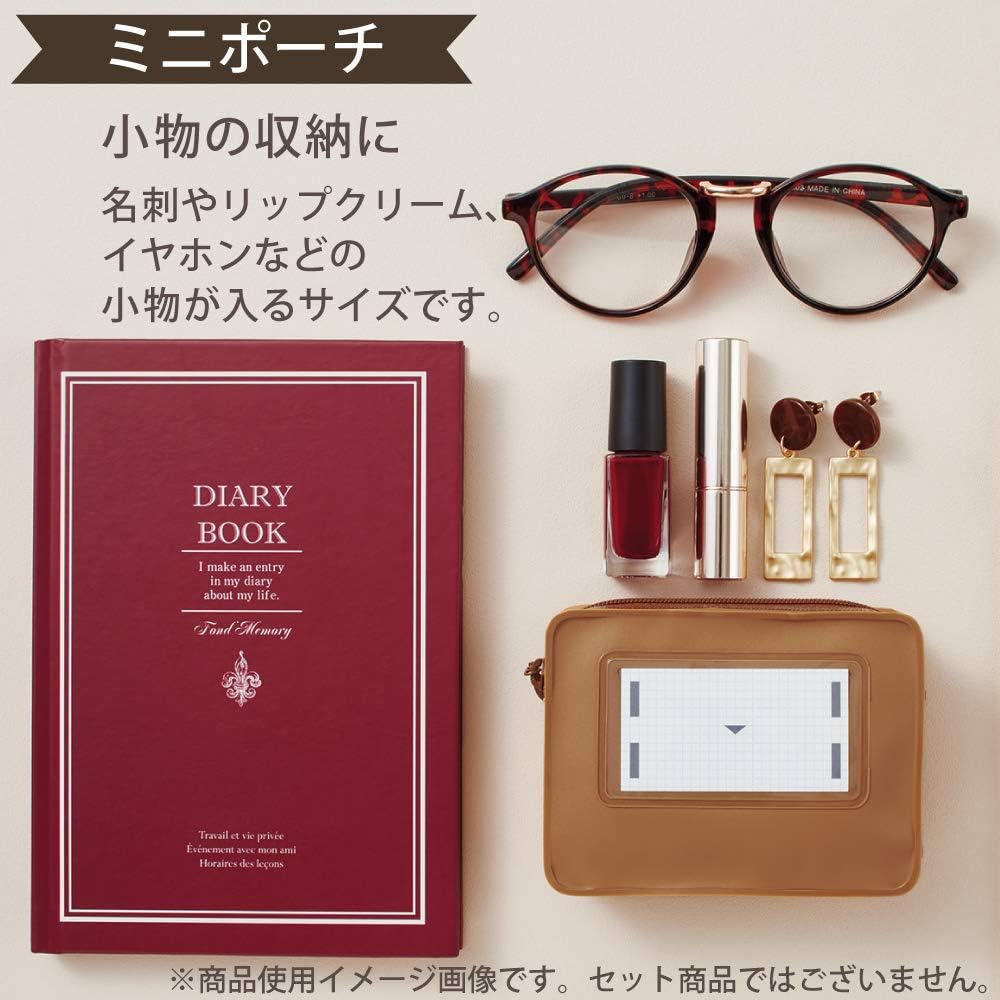 Kokuyo Mini Pouch Retorobungu Red JB-RBMP10-1