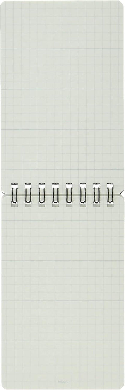 DESIGNPHIL Midori 11732006 Diamond Memo, Medium, Grid Ruled, Blue, Set of 10