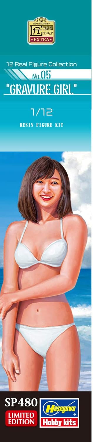 Hasegawa 1/12 Real Figure Collection No.05 Gravure Girl Unpainted Resin Kit SP480