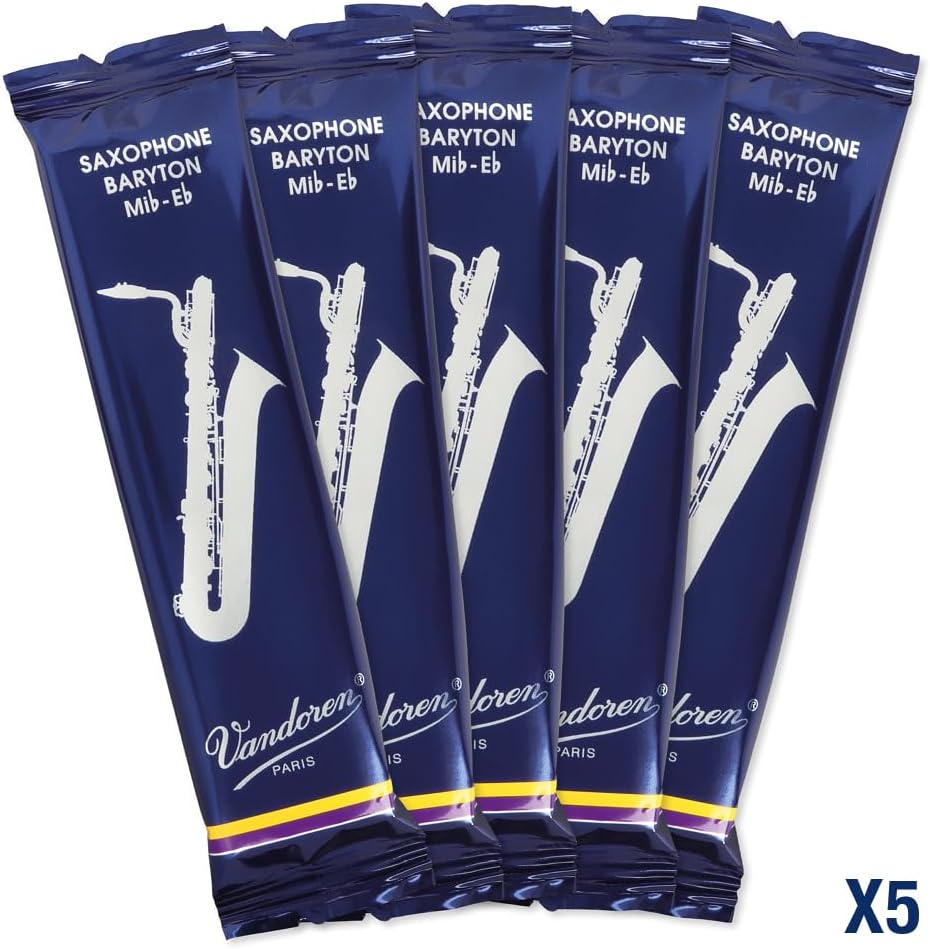 Vandoren SR2435 Bari Sax Traditional Reeds Strength 3.5; Box of 5