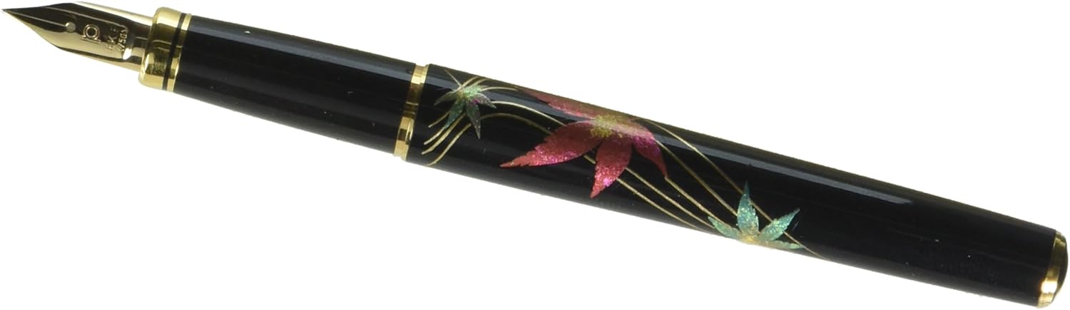 PLATINUM Makie Fountain Pen Kanazawa Foil Maple Fine Print (F) Ptl-15000h # 46-2 (Japan Import), alternate view