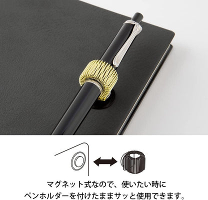 Midori 49121006 Pen Holder, Magnetic Pen Holder, Gold