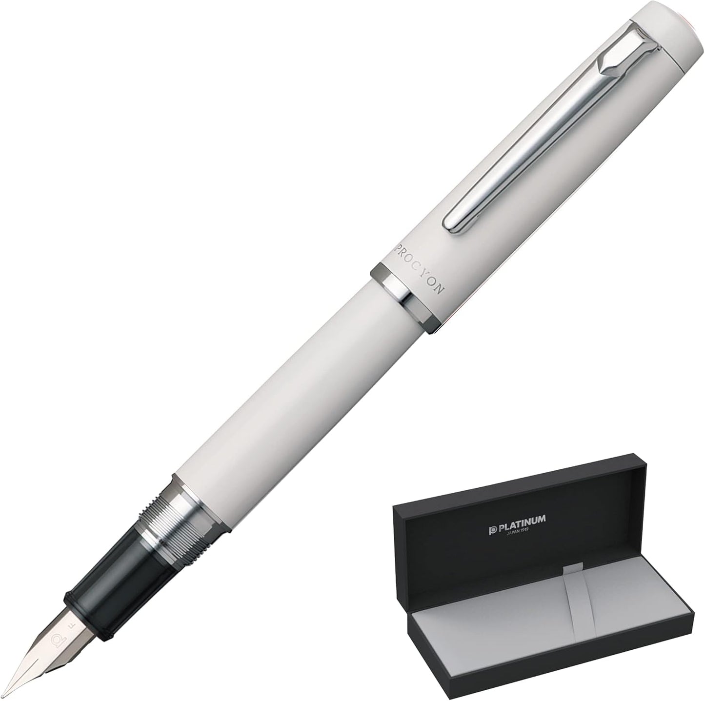 PLATINUM PNS-5000 3-3 Fountain Pen, Procion #3, Porcelain White, Medium Point, main image