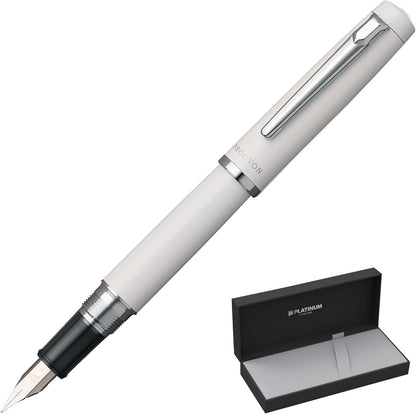 PLATINUM PNS-5000 3-3 Fountain Pen, Procion #3, Porcelain White, Medium Point, main image