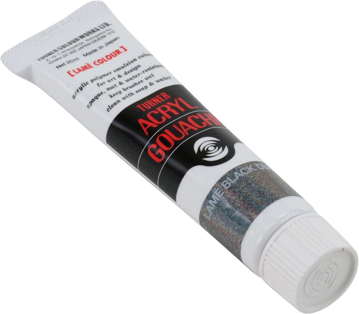 Turner Colour Works Acryl Gouache Artist Acrylic Paint - Single 20 ml Tube - Lam?? Black Diamond