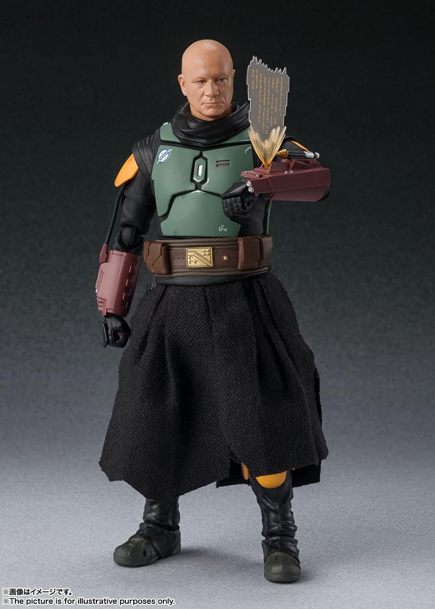 S.H. Figuarts Star Wars The Mandalorian Boba Fett, Approx. 6.1 inches (155 mm), ABS & PVC & Cloth Pre-Painted Action Figure