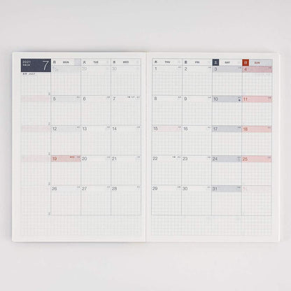 Hobonichi Techo Original Book (Jan 2021 Start) [A6 Size/Monday-Start Week]