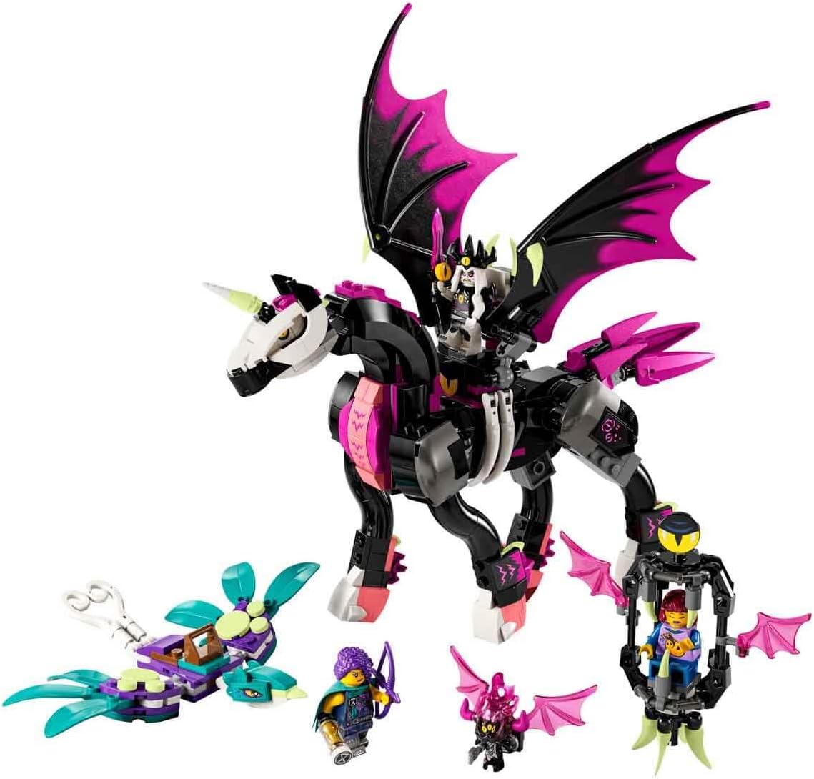 LEGO 71457 DREAMZzz Pegasus, The Flying Horse, Build A Fantastic Creature 2 Ways with Zoey, Nova and The Nightmare King Minifigures TV Series, Animal Toys for Kids