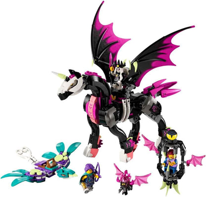 LEGO 71457 DREAMZzz Pegasus, The Flying Horse, Build A Fantastic Creature 2 Ways with Zoey, Nova and The Nightmare King Minifigures TV Series, Animal Toys for Kids