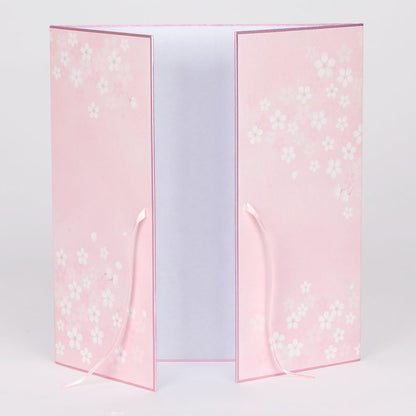 Midori 33146006 Colored Paper, Colored Paper, Double Opening, Ribbon, Cherry Blossom Pattern