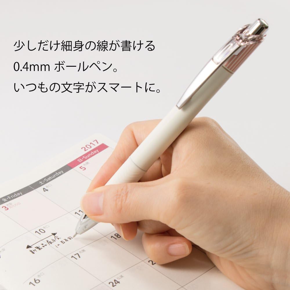 Pentel XBLN74LP-A EnerGel Krena 04 Gel Ballpoint Pen, Classical Pink, 5 Pieces