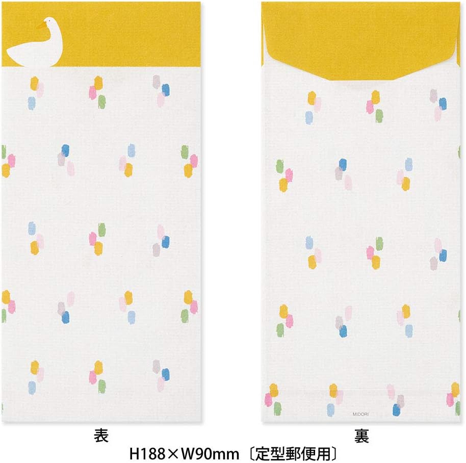 Midori 20566006 Envelope Rasse Duck Pattern