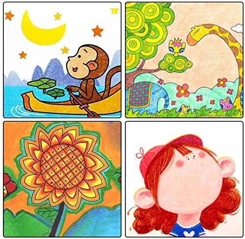 Shuttle Art Crayons Set of 48 Drawable Water-Based Washable Marker Pens