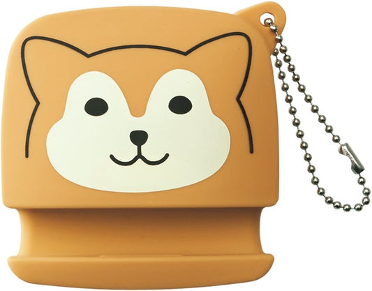 LIHIT LAB PuniLabo Cell Phone Stand w/ Earphone Holder, 3.1" ?� 1.2", Shiba Dog (A7713-2)