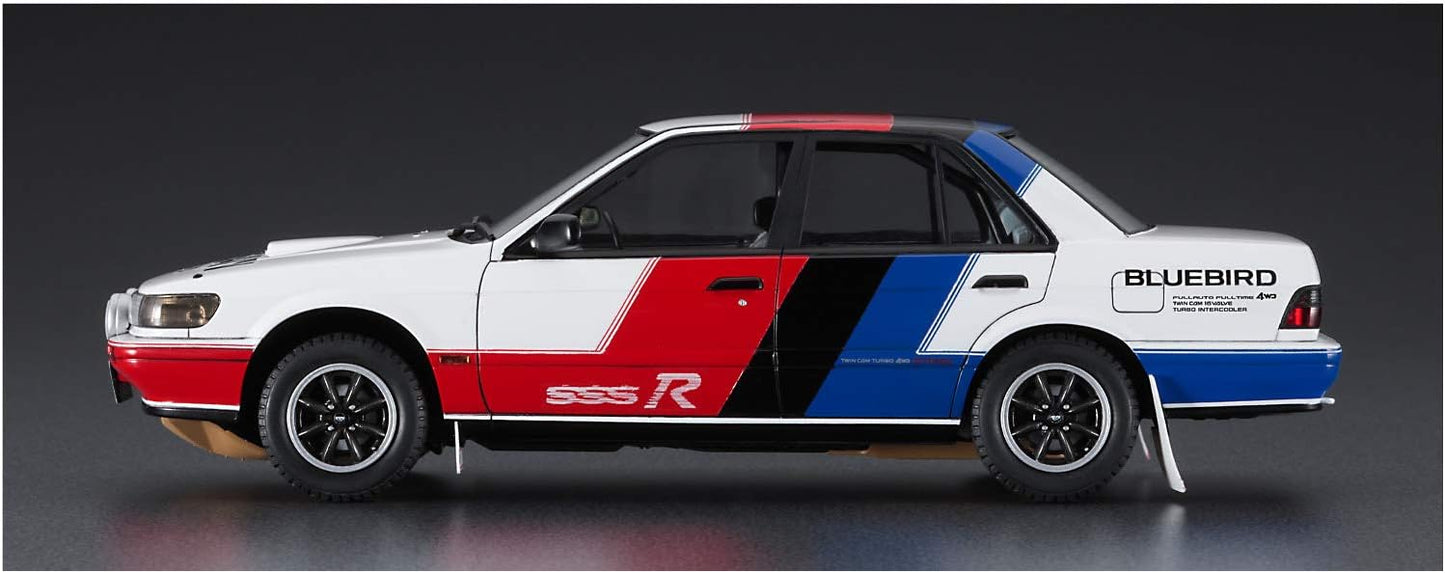Hasegawa HC35 1/24 Historic Car Series Nissan Bluebird 4-Door Sedan SSS-R (U12 Type), Early Period, Plastic Model