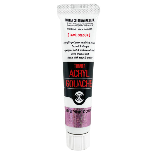 Turner Colour Works Acryl Gouache Artist Acrylic Paint - Single 20 ml Tube - Lam̩ Pink Coral