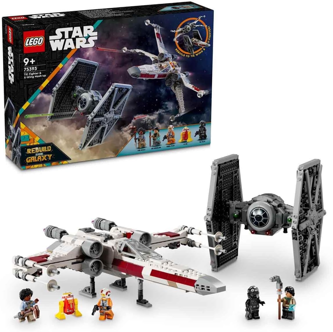LEGO 75393 Star Wars Mashup aus TIE Fighter & XWing