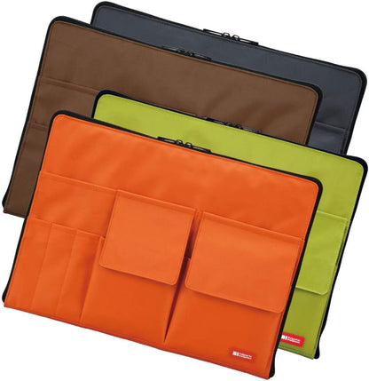 LIHITLAB Laptop Sleeve with Storage Pockets (Bag-in-Bag), 10 x 13.8 Inches, Black (A7554-24)