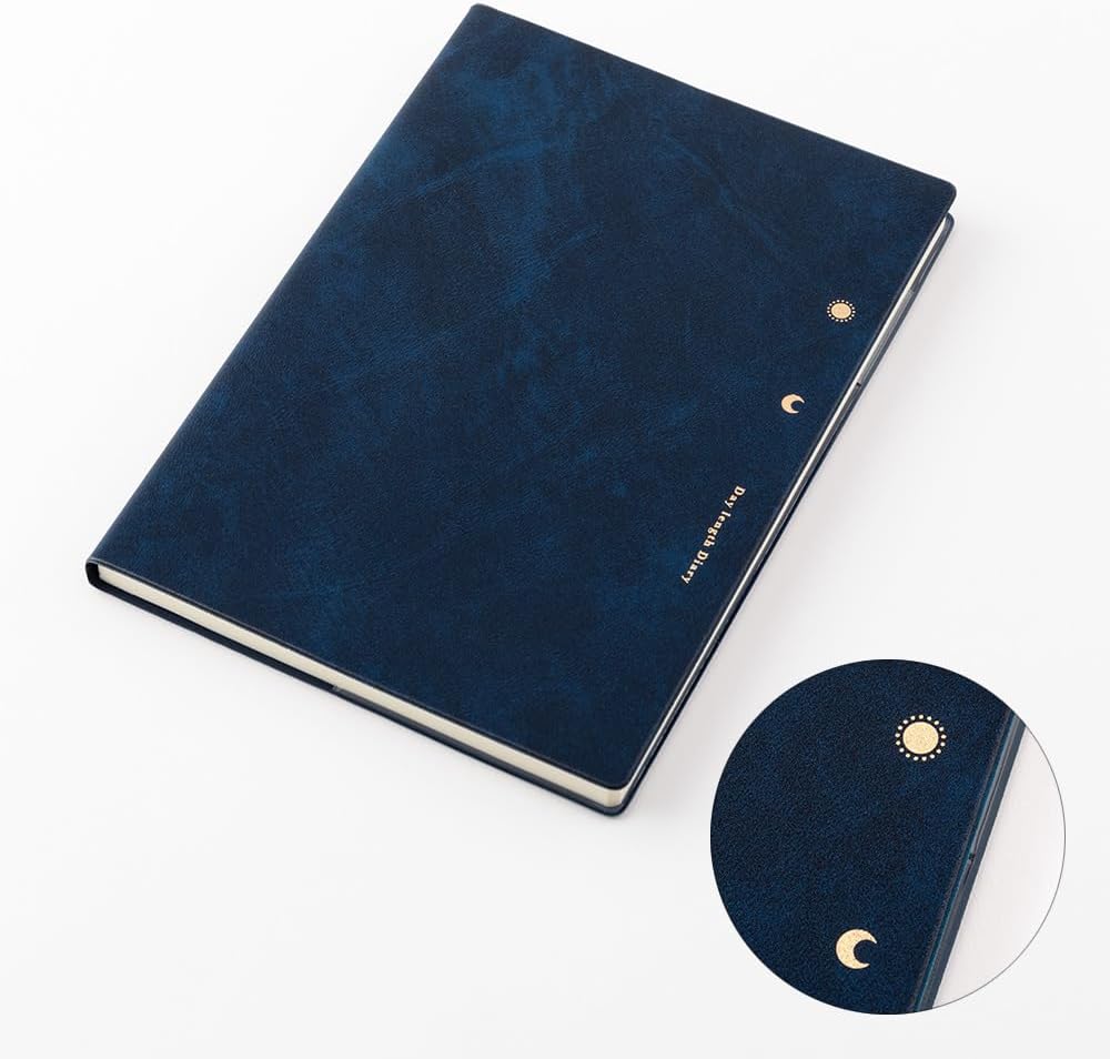 Midori 22287006 Day Length Notebook, 2024, B6, Weekly, White, Starts December 2023 (navy)