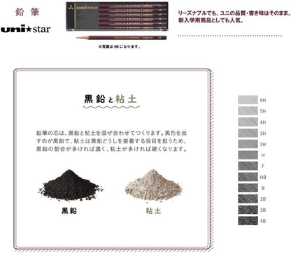 Japanese Writing Instrument - Mitsubishi 2B, - Smooth Writing Experience - Students & Professionals - Authentic Japan Import